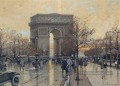La gouache parisienne de l’Arc de Triomphe Paris Eugène Galien Laloue